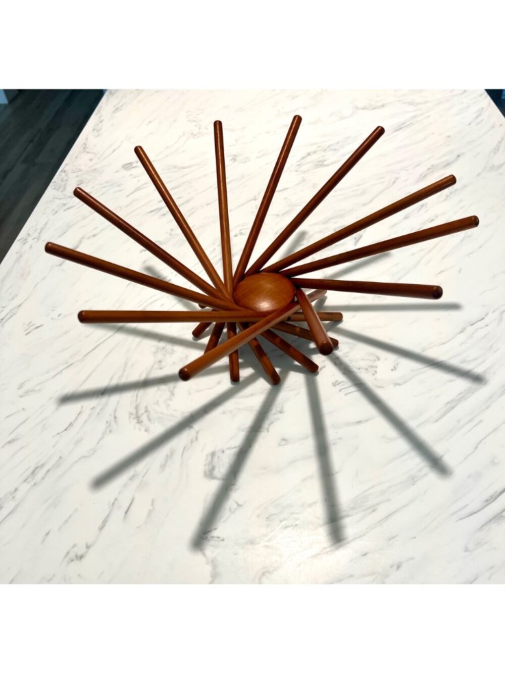 MoMA Satellite Fruit Bowl By Carlo Contin Wood Modernist Minimalist 1999 - Picture 10 of 11